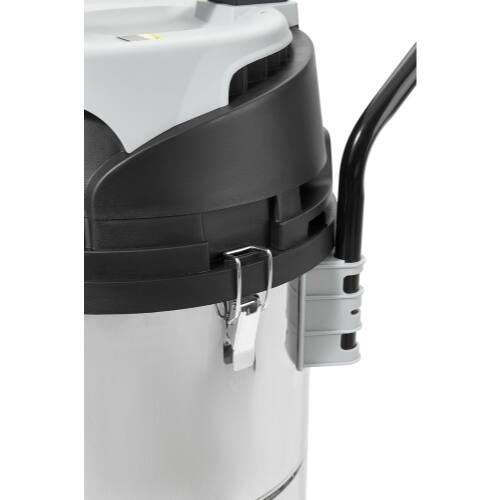 Alt View 7. Dapper Supply - 26.5 Gallon 11 Peak HP 2-in-1 Wet Dry Vacuum Stainless Steel Shop Vac with Drain & Attachments - Silver.