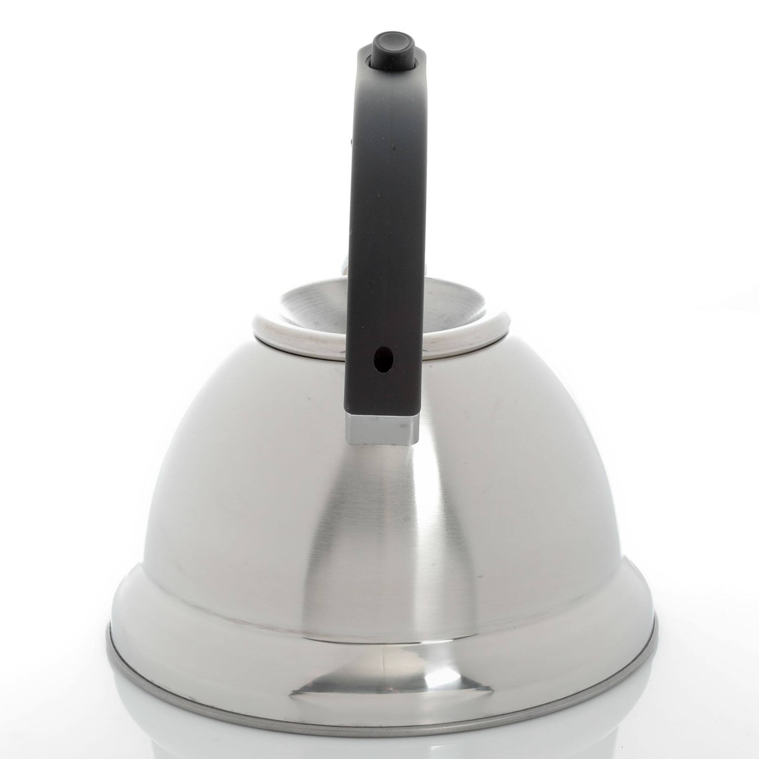 Alt View 5. Mr. Coffee - Mr Coffee Collinsbrook 2.4 Quart Stainless Steel Whistling Tea Kettle - Silver.