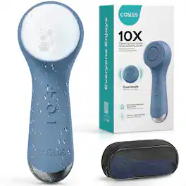 COSLUS - 2-in-1 Silicone Face Scrubber, Spin+Vibration Patented, Auto Foaming, for Men & Women