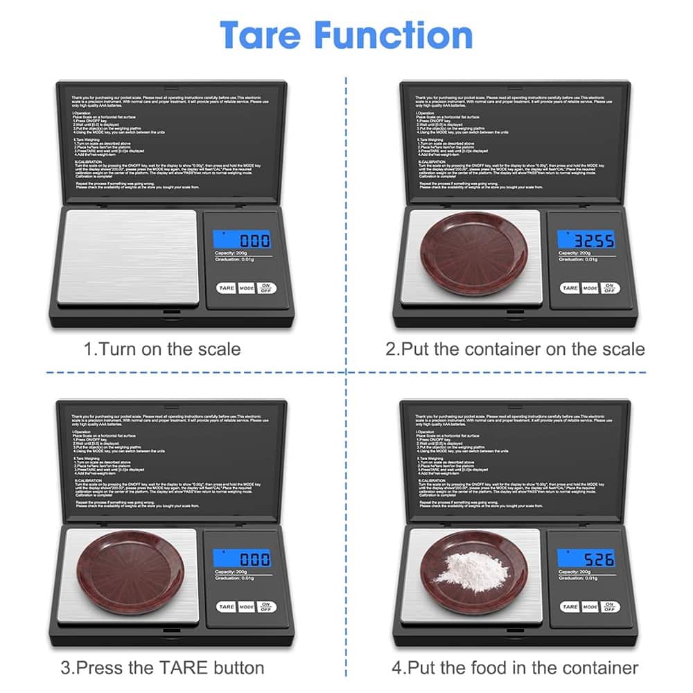 ACJPR - Mik‑Nana Digital Pocket Scale, 500 g × 0.01 g Small Digital Scales Grams Ounces Grains, Herb Scale, Jewelry Scale, Porta
