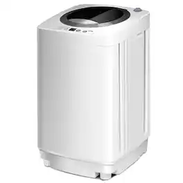 Portable Washing Machine, Full Automatic Washer and Dryer Combo, with Built-in Pump Drain