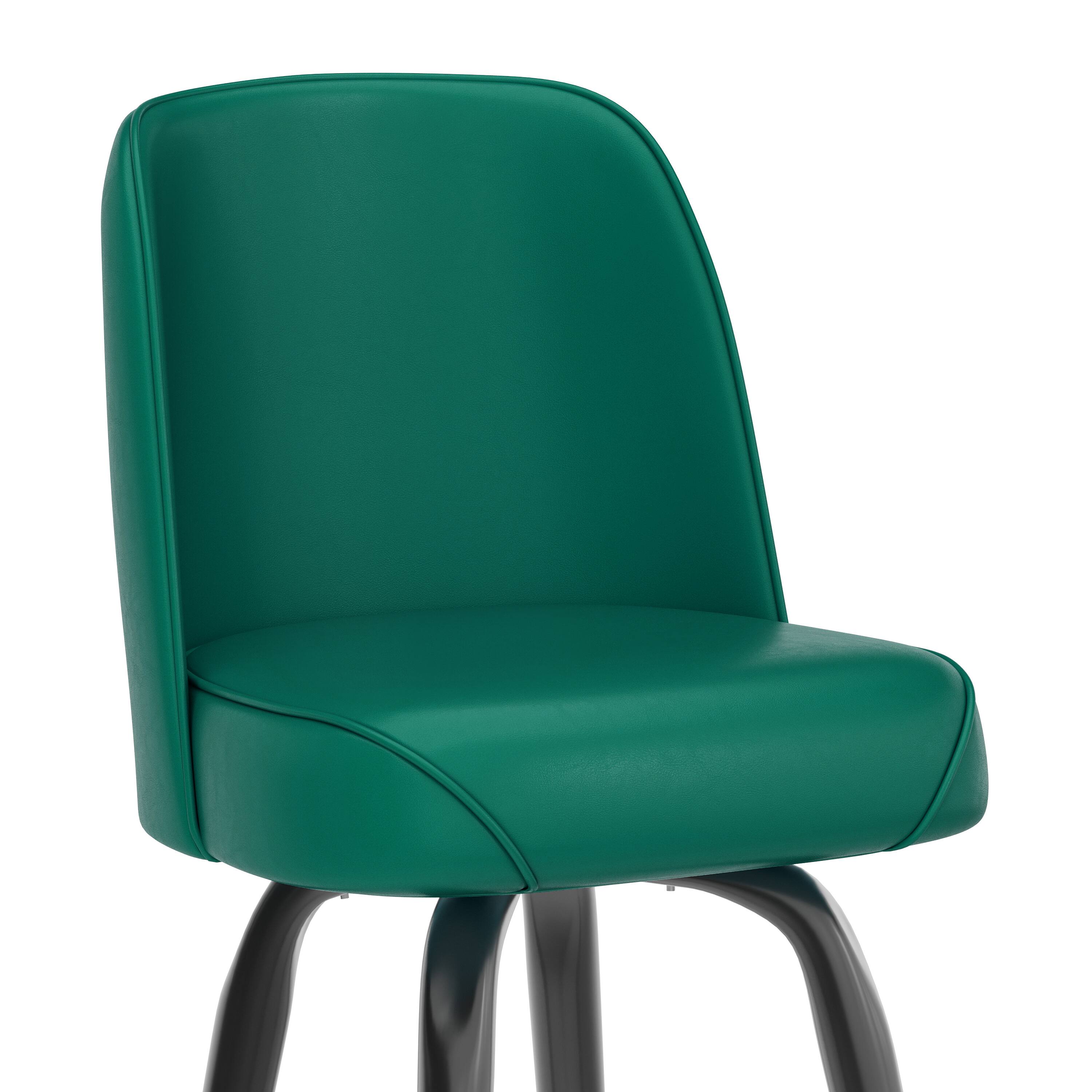 Alt View 9. Emma + Oliver - Metal Barstool with Swivel Bucket Seat - Green.