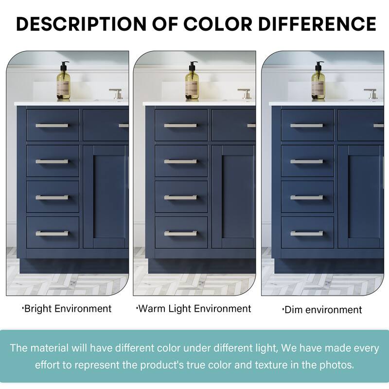 DESCRIPTION OF COLOR DIFFERENCE

Bright Environment * Warm Light Environment * Dim environment

The material will have different color under different light, We have made every effort to represent the product's true color and texture in the photos.