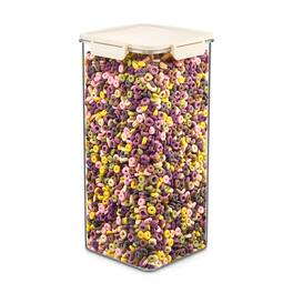 Sorbus - Airtight Food Storage Container- Stackable Pantry Canister with Secure Lid for Rice, Cereal, Flour, Pasta - Clear