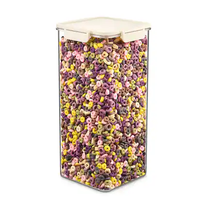Front. Sorbus - Sorbus Airtight Food Storage Container- Clear Stackable Pantry Canister with Secure Lid for Rice, Cereal, Flour, Pasta - Clear.