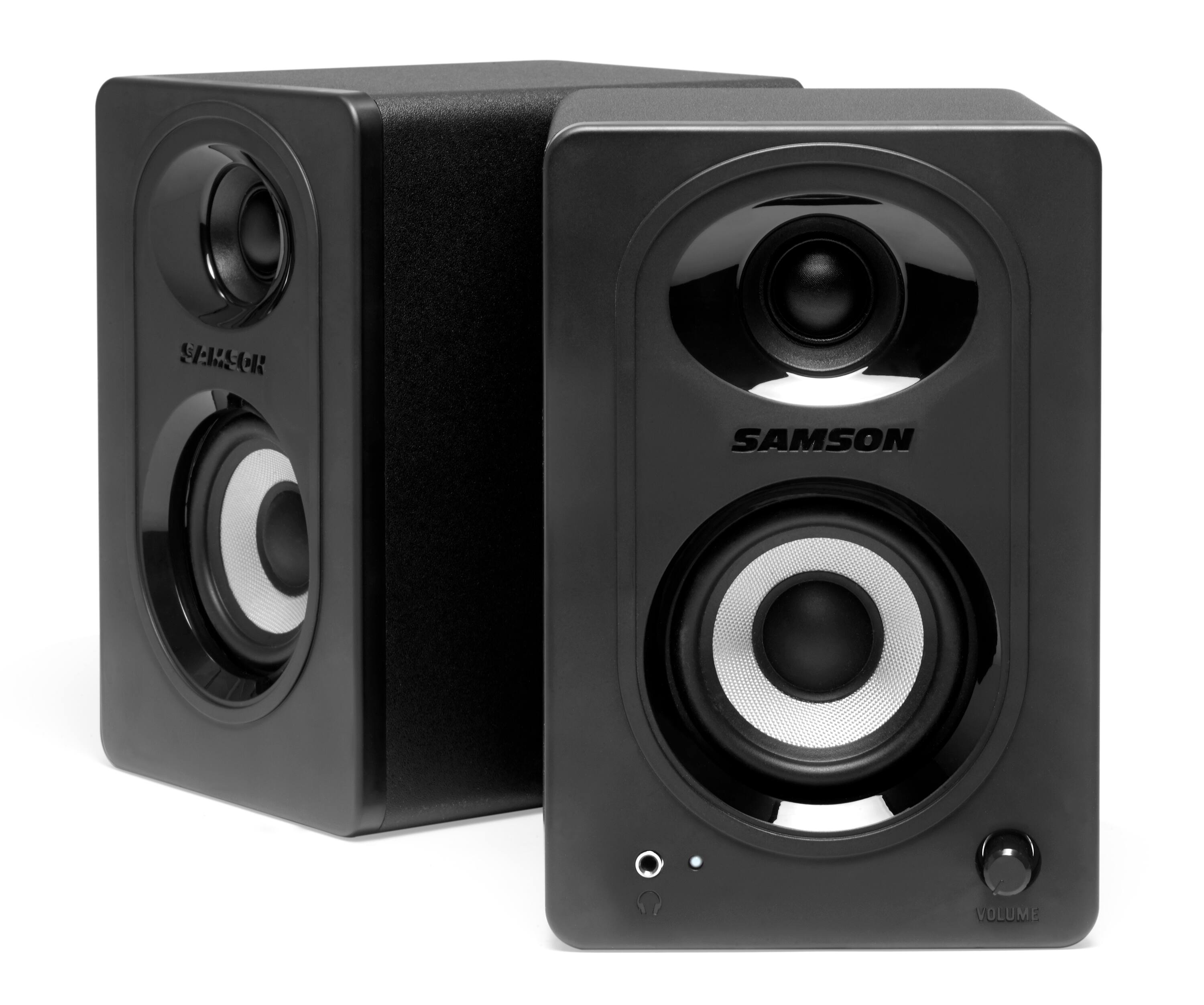 Left. Samson - Medio One M30BT Studio Monitors - Black.