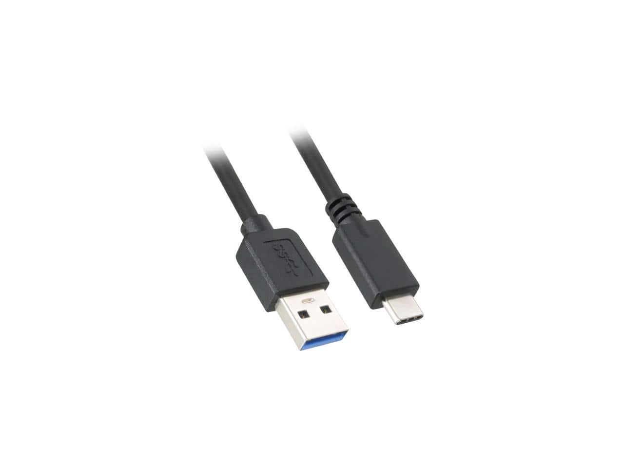 Nippon Labs - 50USB3-CM-AM-3 3ft USB 3.0 (USB 3.2 Gen 1) USB-C Male to USB A Male Cable - Black
