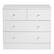 Front. Kadyn - 4 Drawer Dresser with Gold Handle, Nursery Dresser Chest Of Drawers Organizer - White.
