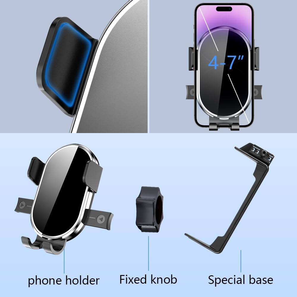 4-7"  
E phone holder  
Fixed knob  
Special base