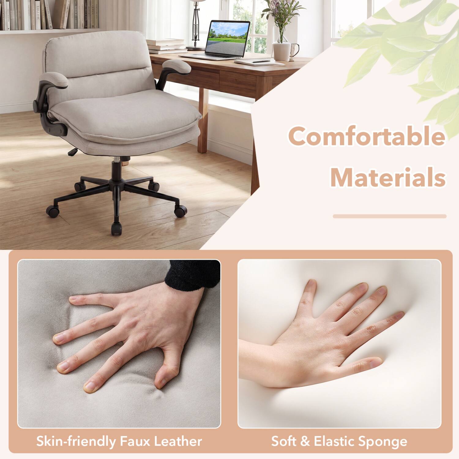 Comfortable Materials

Skin-friendly Faux Leather

Soft & Elastic Sponge