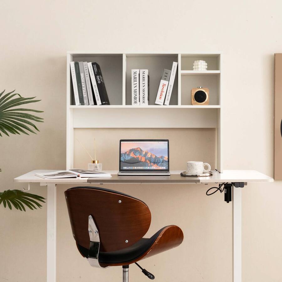 Countertop Computer Costway Computer Desktop Bookcase Countertop Storage Bookshelf ...