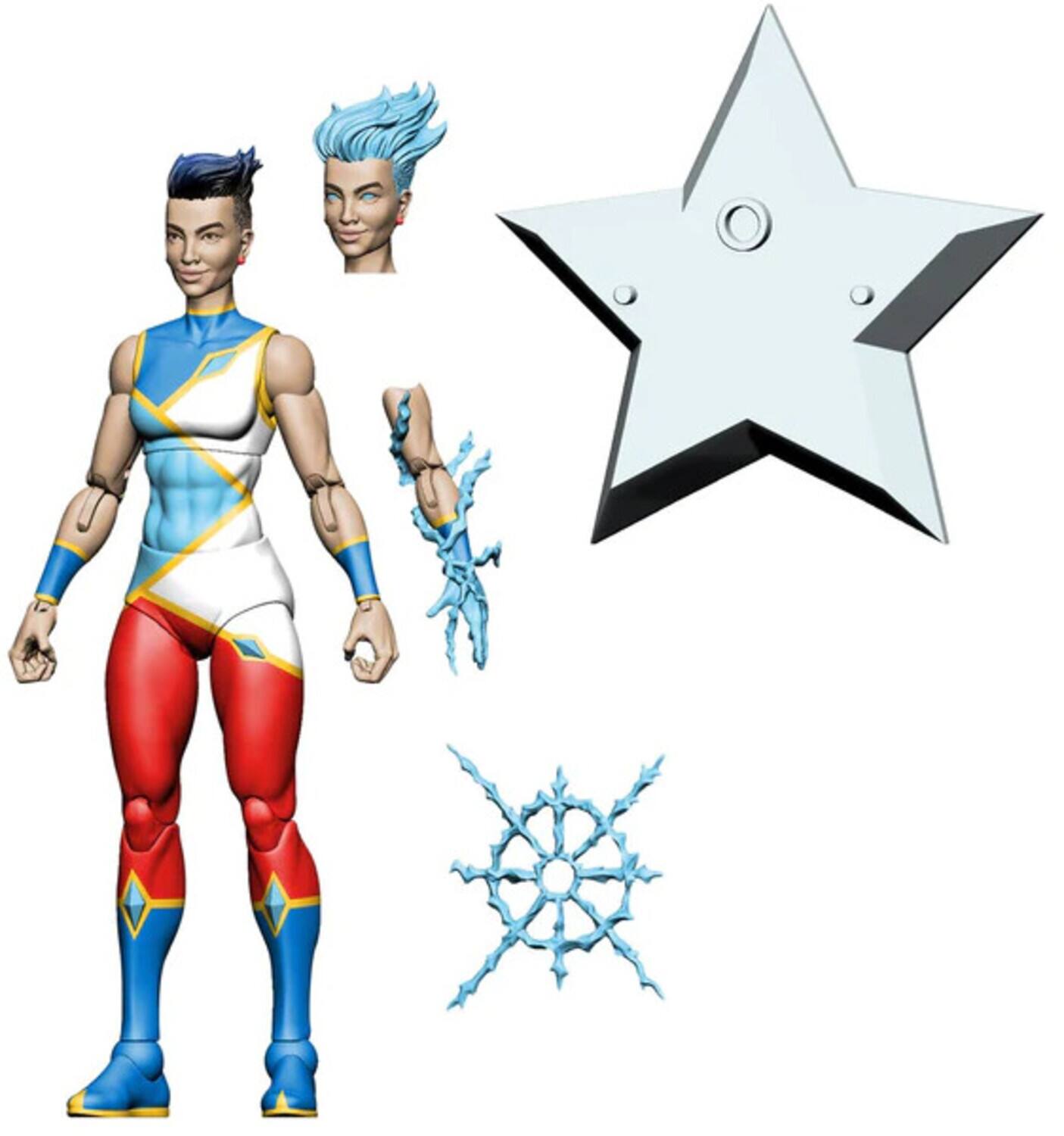 Alt View 1. PopMarket - Boss Fight Studio - La Borinquena - Wv1 Luz La Luminosa 1/12 Scale Action Figure   - Collectibles - Multicolor.