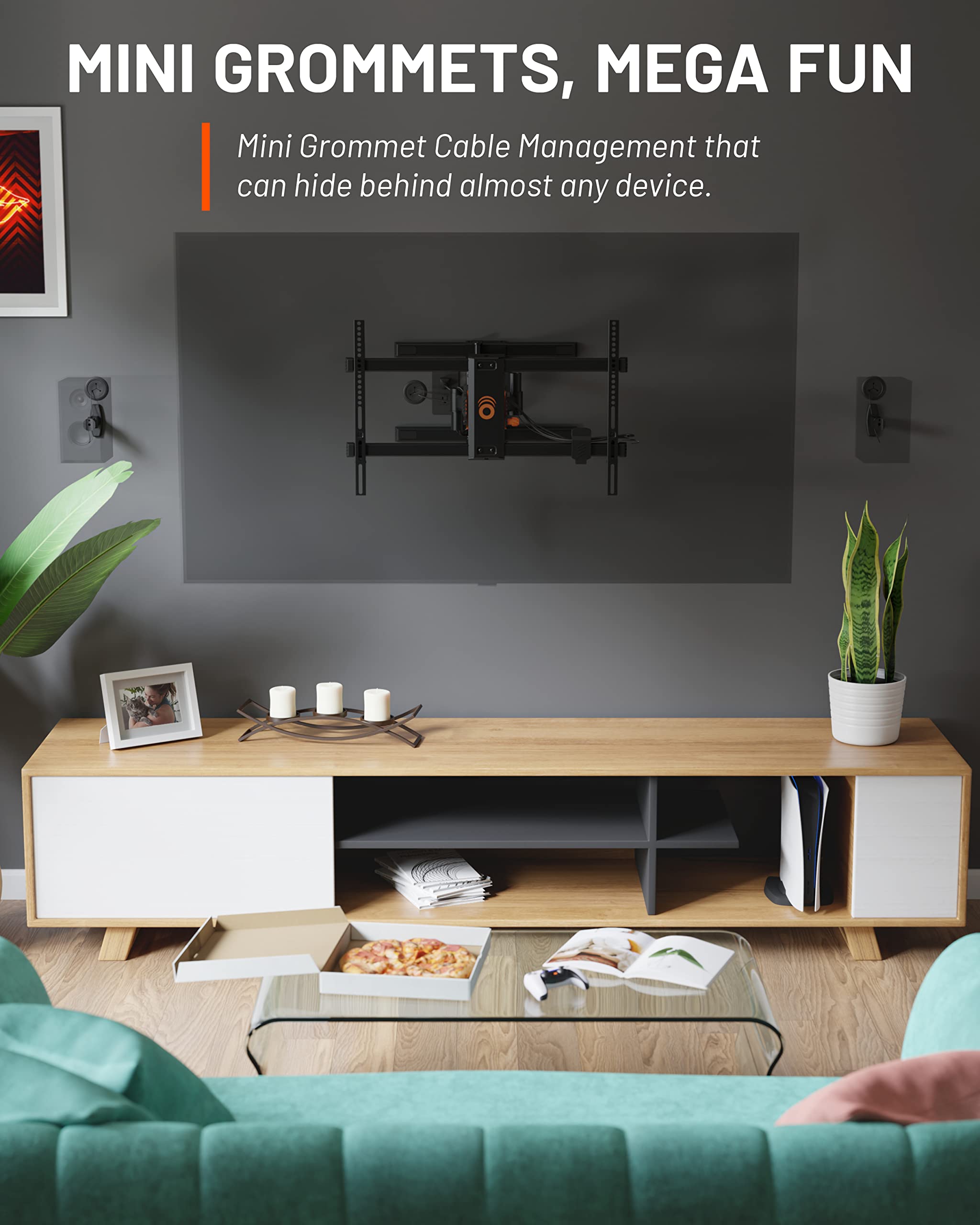 MINI GROMMETS, MEGA FUN

Mini Grommet Cable Management that can hide behind almost any device.