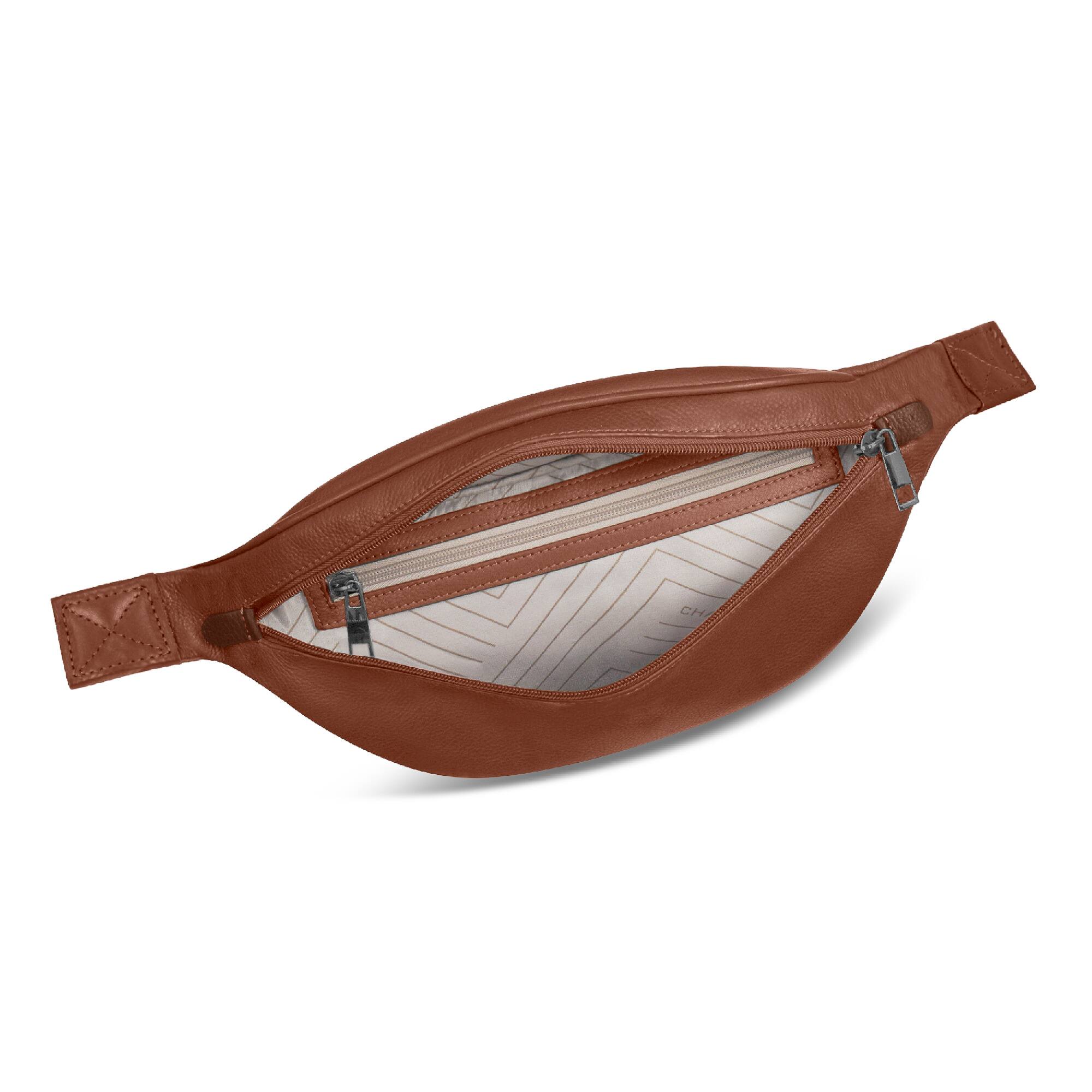 Back. Champs - OB-401-BROWN (WAIST-PACK) - Brown.