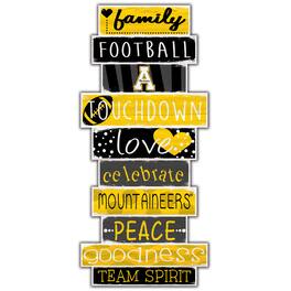 Fan Creations - Appalachian State Mountaineers 5'' x 24'' Celebrations Stack Sign - Multicolor