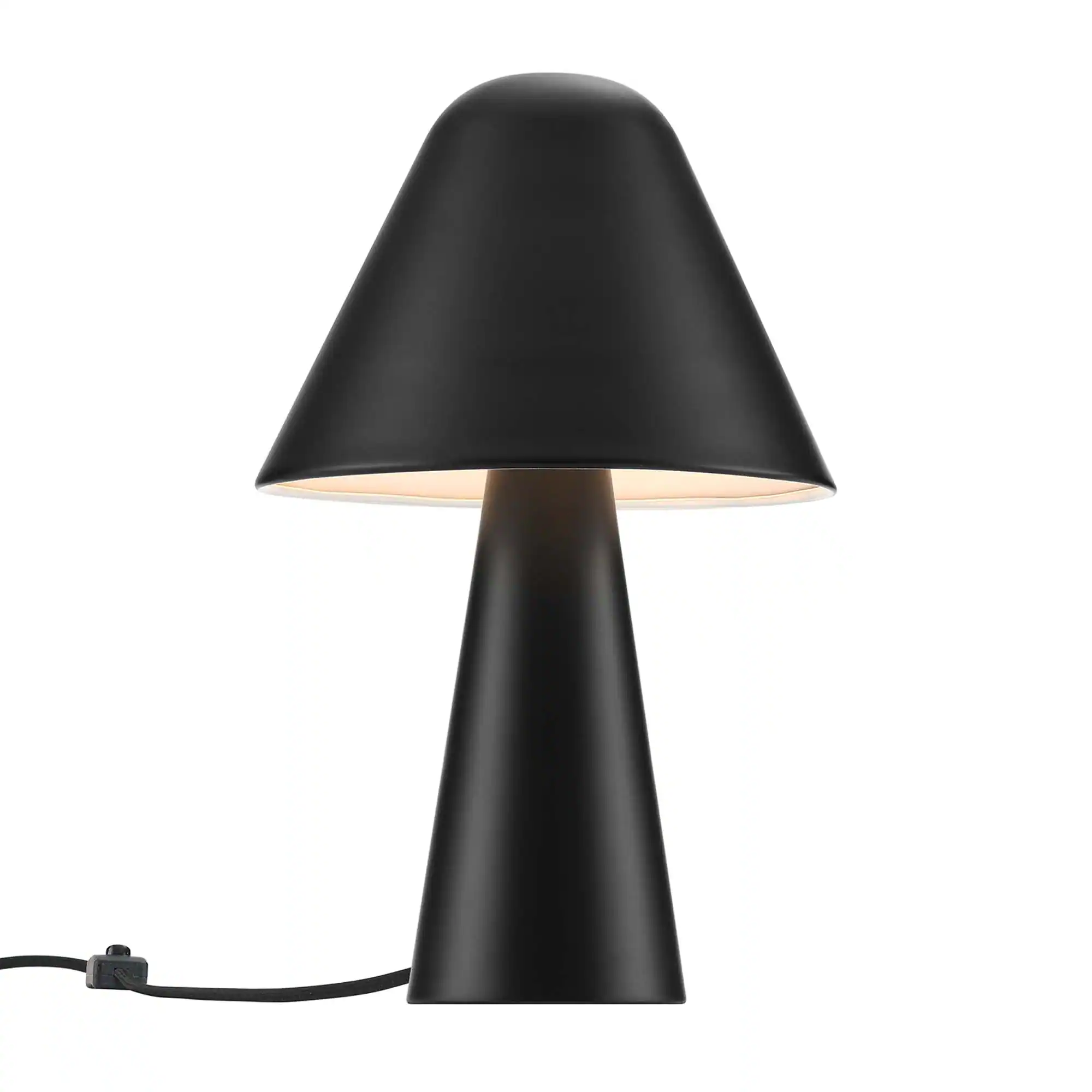 Alt View 2. Modway - Jovial Metal Mushroom Table Lamp by Modway - Black.