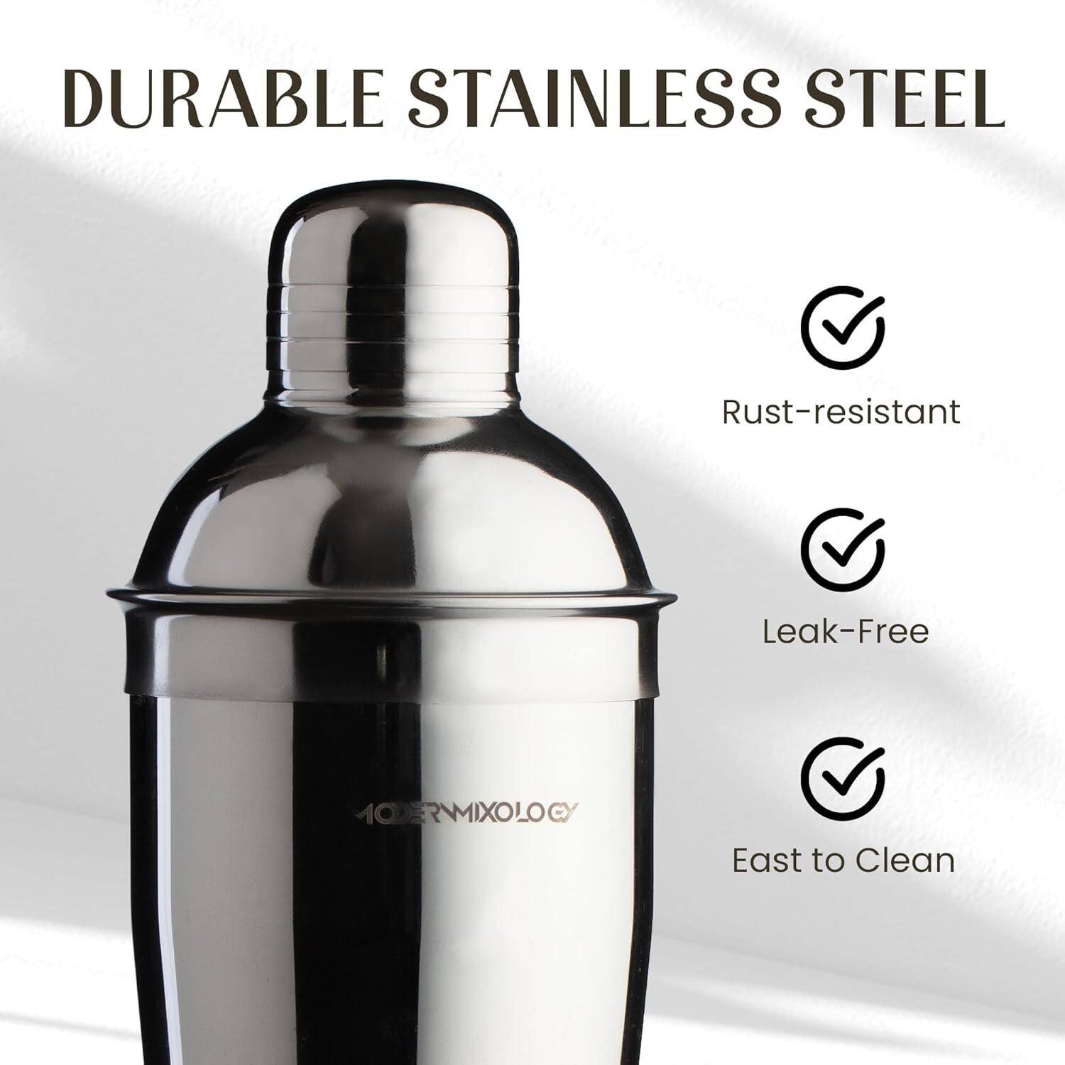 DURABLE STAINLESS STEEL  
Rust-resistant  
Leak-Free  
Easy to Clean