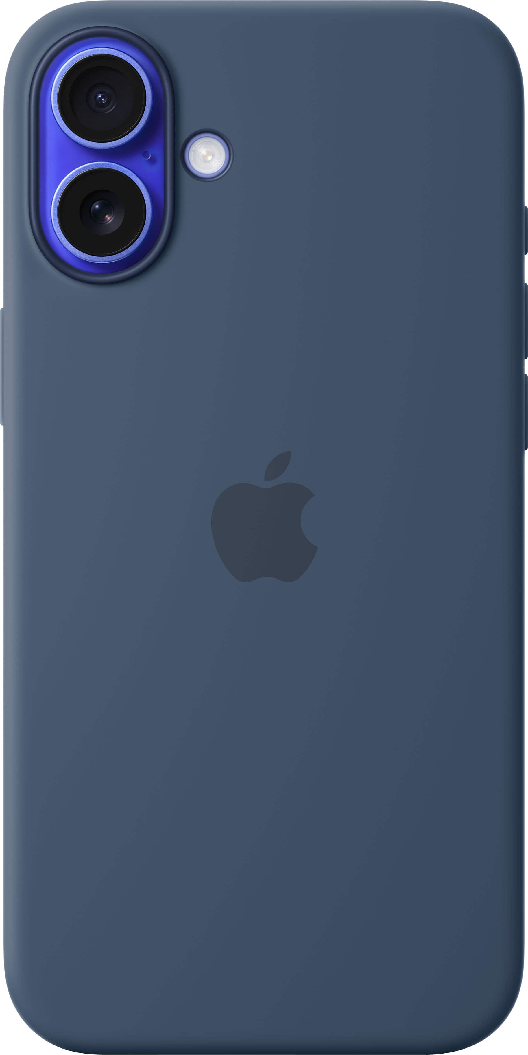 Apple - iPhone 16 Plus Silicone Case with MagSafe - Denim - Front_Zoom