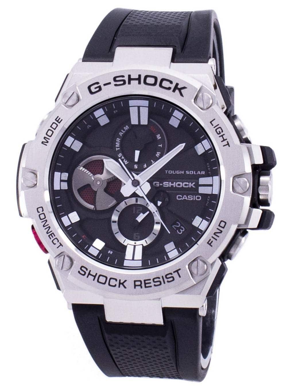 Casio - G-Shock G-Steel Tough Solar Analog GST-B100-1A GSTB100-1A Men's Watch - Black