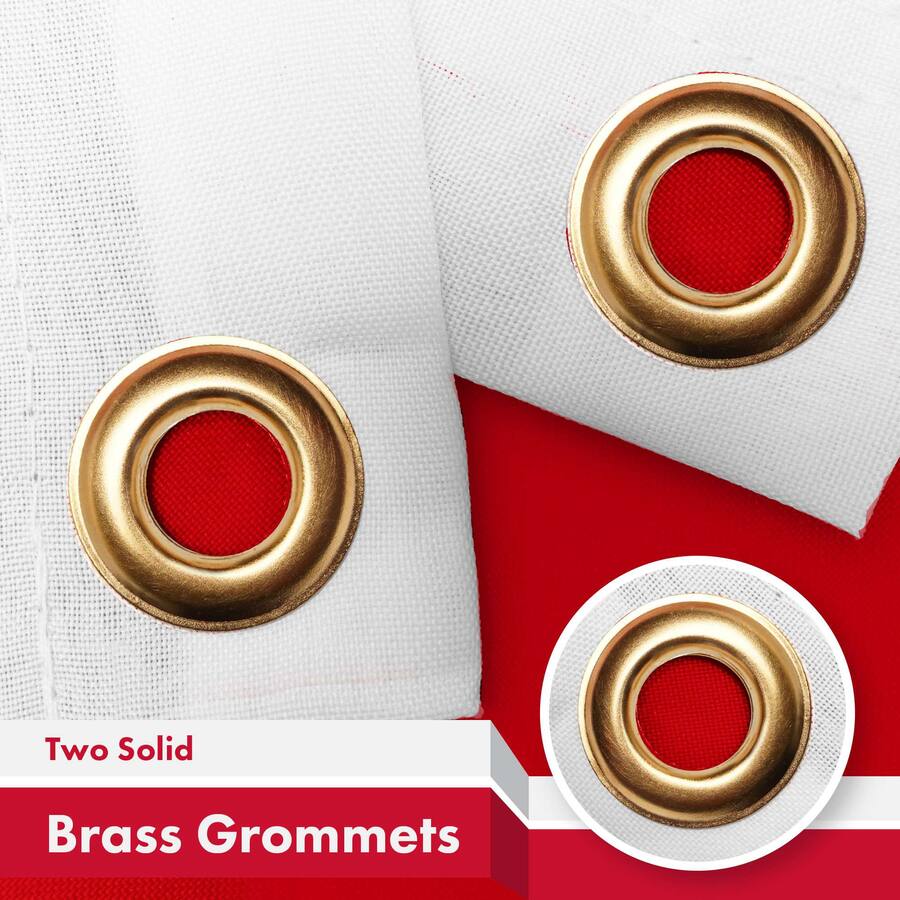 G128 Greenland Flag 2 Pack 3x5 Ft 150D Polyester Indoor/Outdoor Brass ...