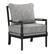 Angle. OSP Home Furnishings - Eliza Spindle Chair - Graphite.