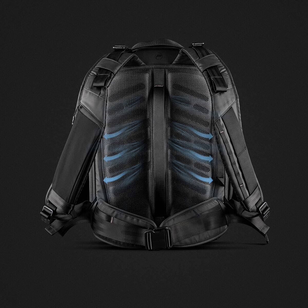 Alt View 6. PGYTECH - PGYTECH OneMo 2 35L Backpack with Shoulder Bag, Space Black.