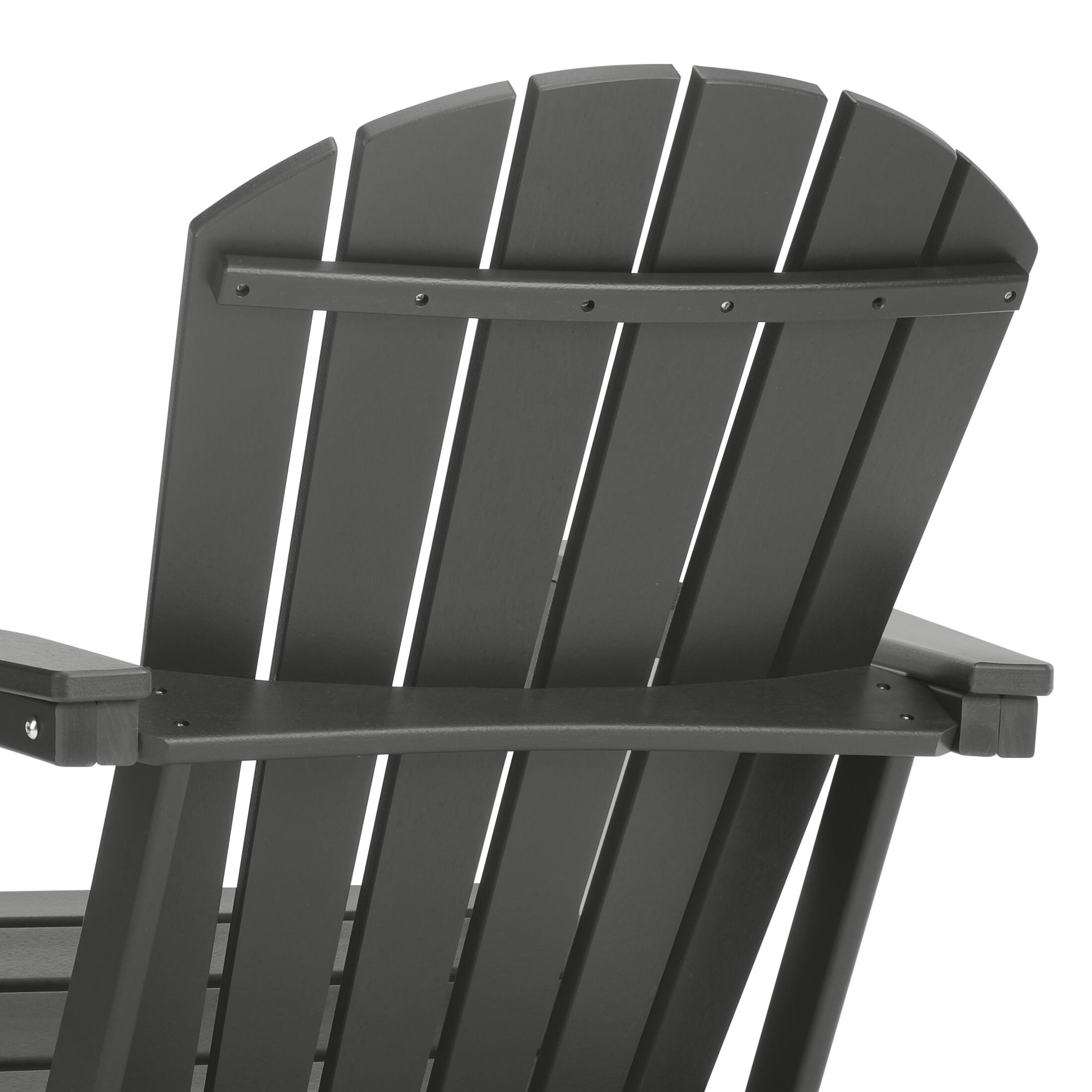 Alt View 5. WestinTrends - WestinTrends Dylan Outdoor Adirondack Chair (Set of 2) - Gray.
