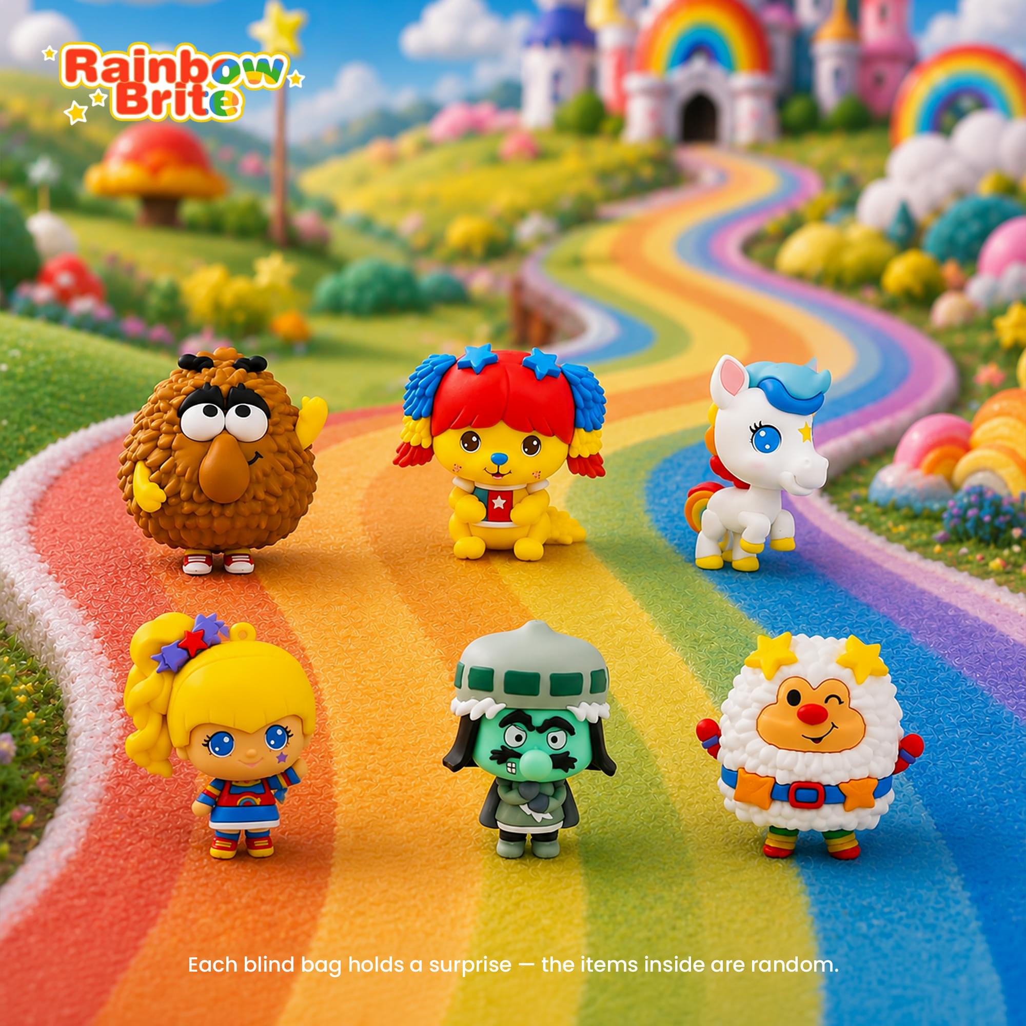 Rainbow Brite

Each blind bag holds a surprise - the items inside are random.