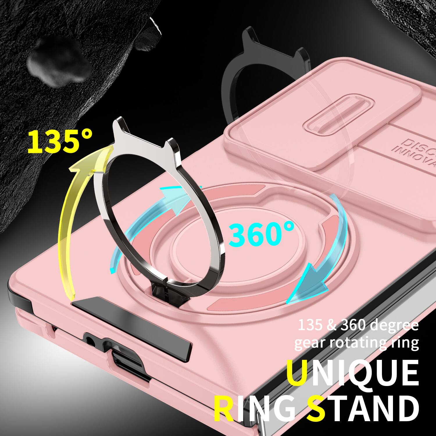 135 INNOVA 360  
135 & 360 degree gear rotating ring  
UNIQUE RING STAND
