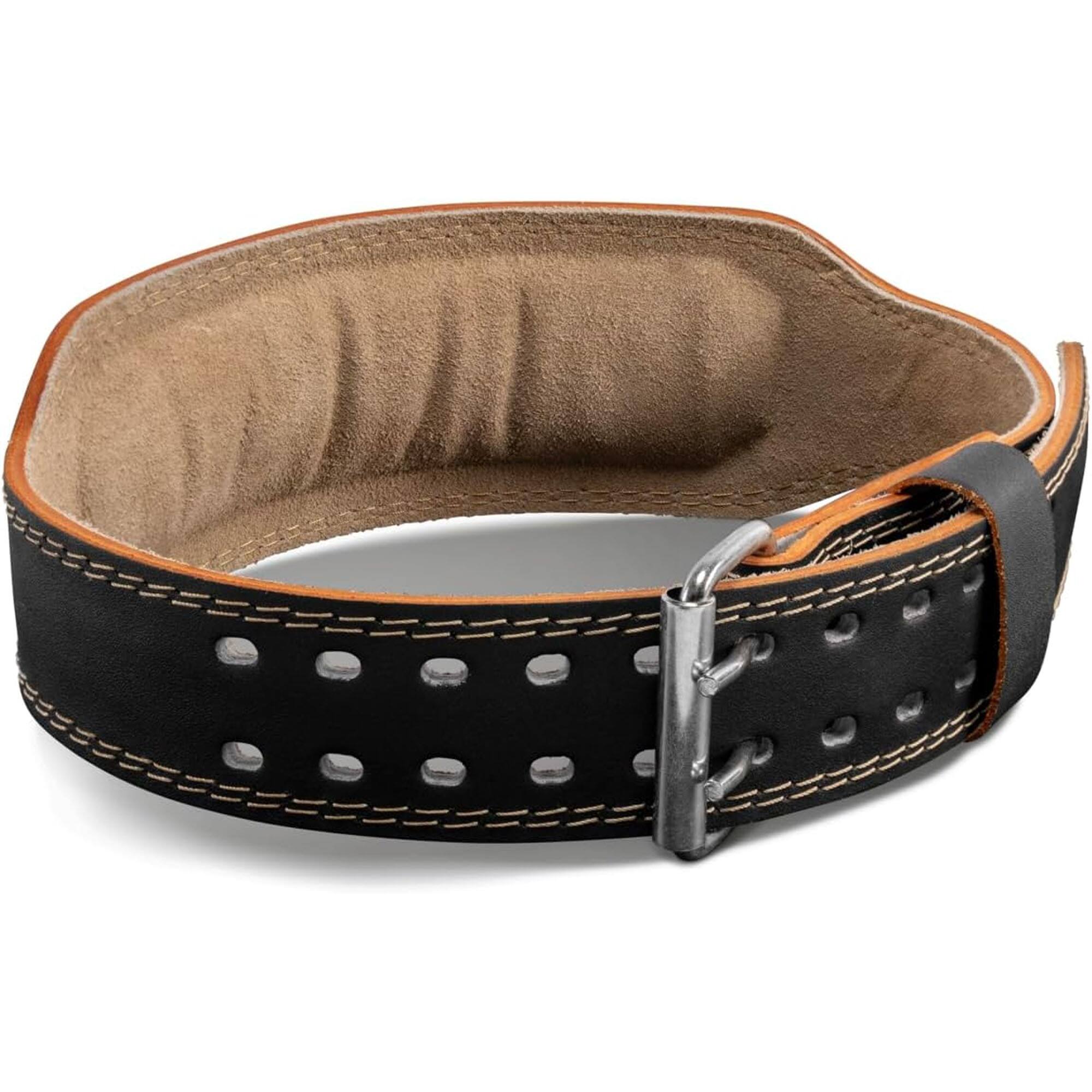 Alt View 1. Harbinger - Harbinger Unisex 4" Wide Padded Leather Belt 2.0 - Black - Small - Black.