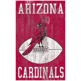 Fan Creations - Arizona Cardinals 11'' x 19'' Heritage Distressed Logo Sign - Multicolor