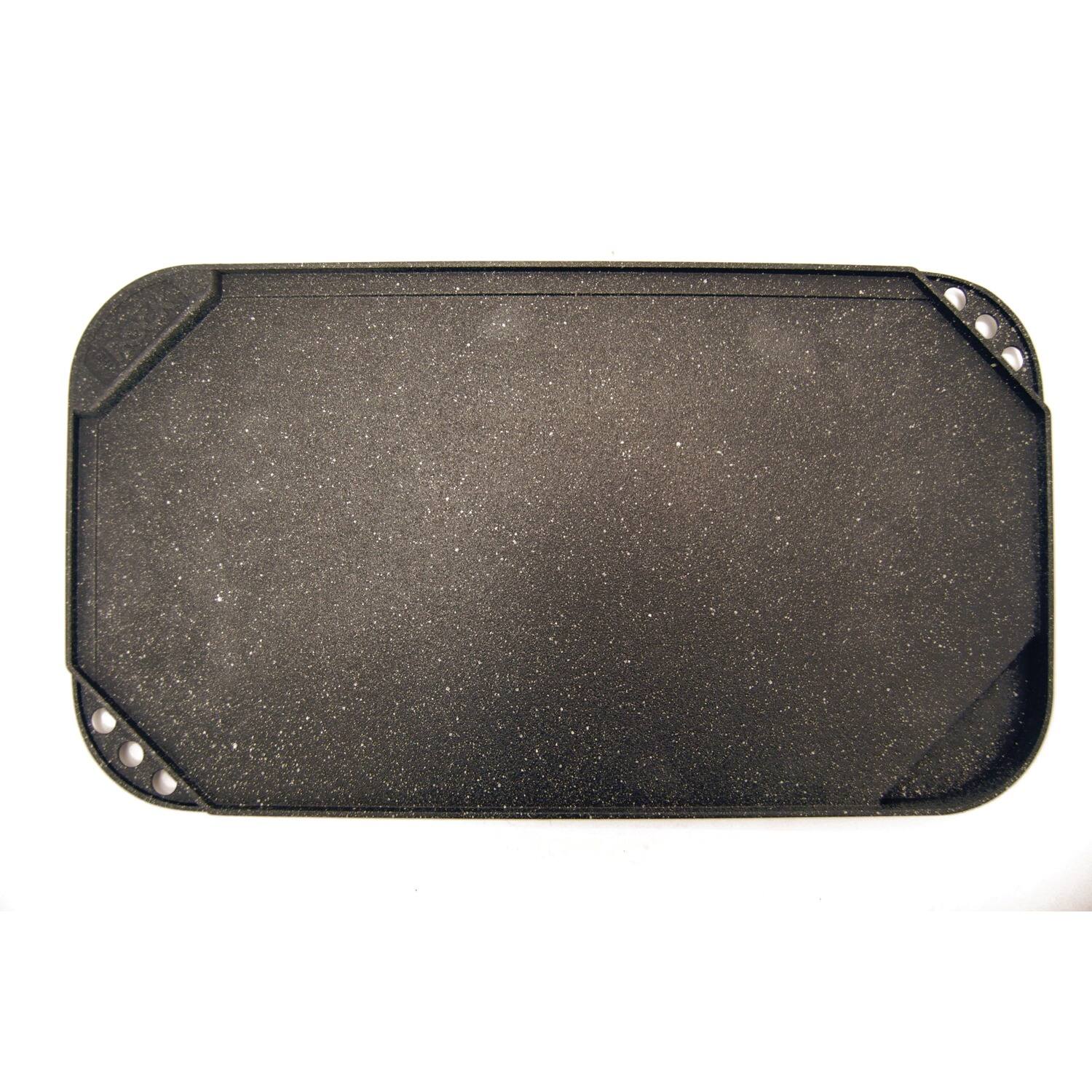 Alt View 5. THE ROCK by Starfrit - The Rock By Starfrit 034614-004-0000 10.6-inch X 19.5-inch Reversible Grill/griddle - black.