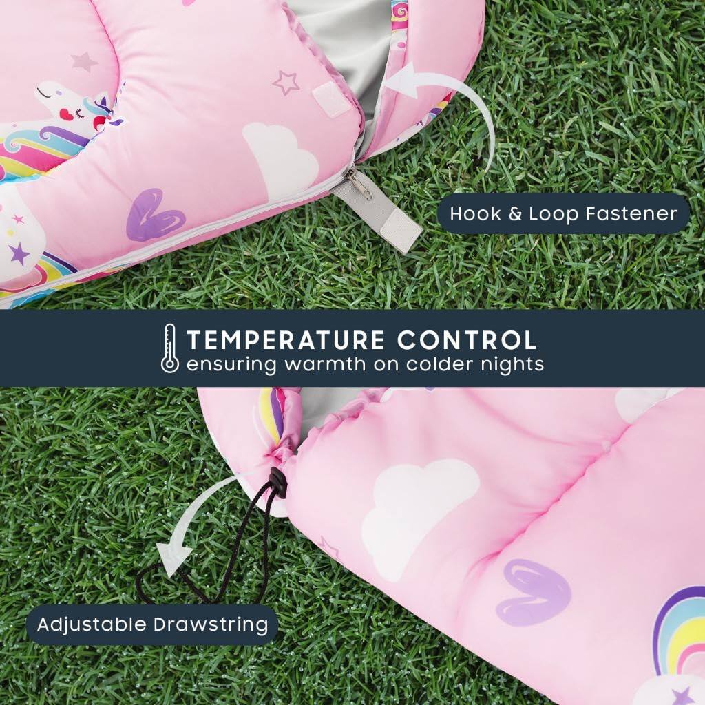- Hook & Loop Fastener
- Adjustable Drawstring
- TEMPERATURE CONTROL ensuring warmth on colder nights