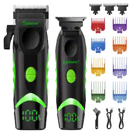 HATTEKER - Hair Clipper & Beard Trimmer Set Precise Trimmer for Men Cordless