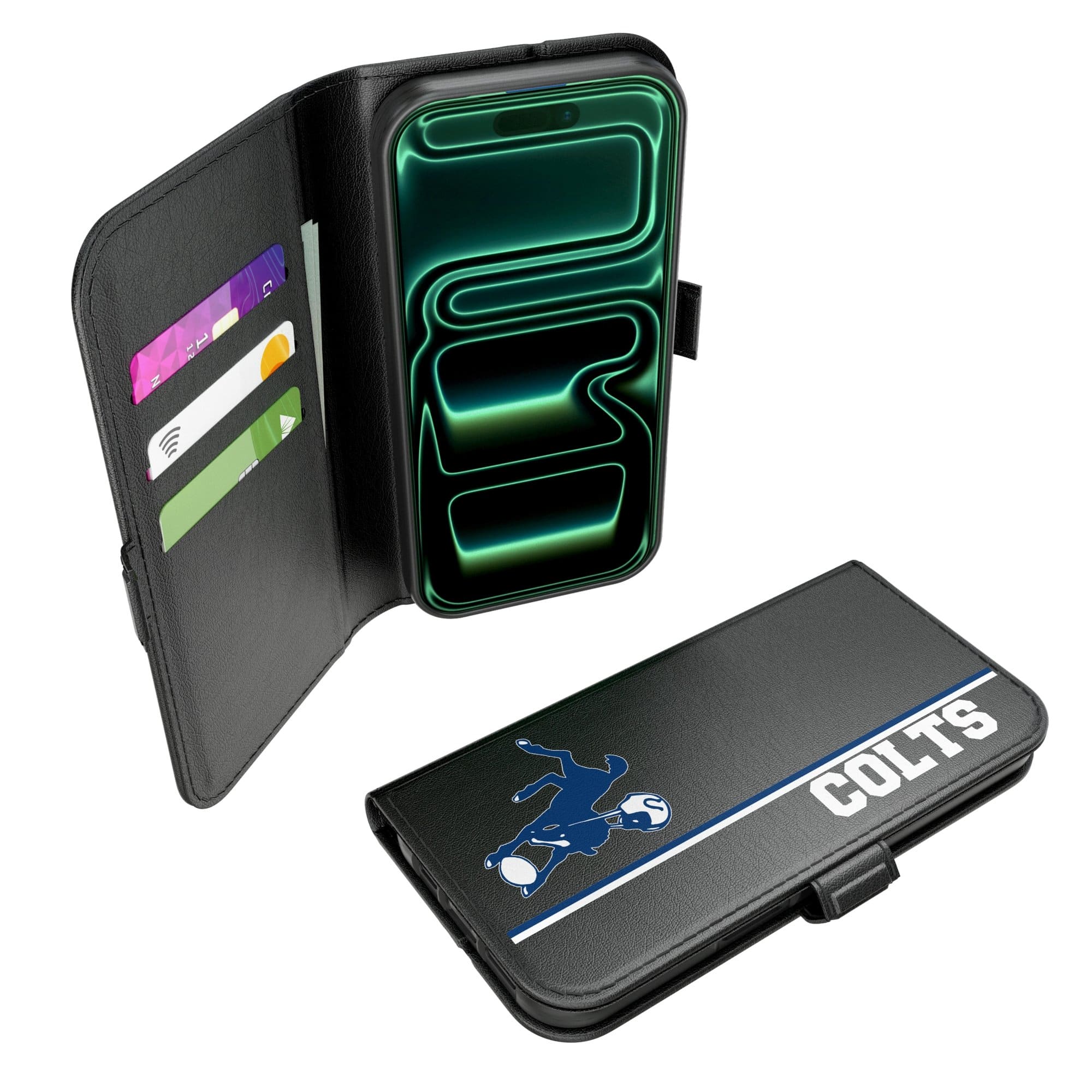 Keyscaper - Gridiron Classic Teams - Baltimore Colts iPhone Folio 2.0 Case - 17 - Black price history on PriceWatchPro