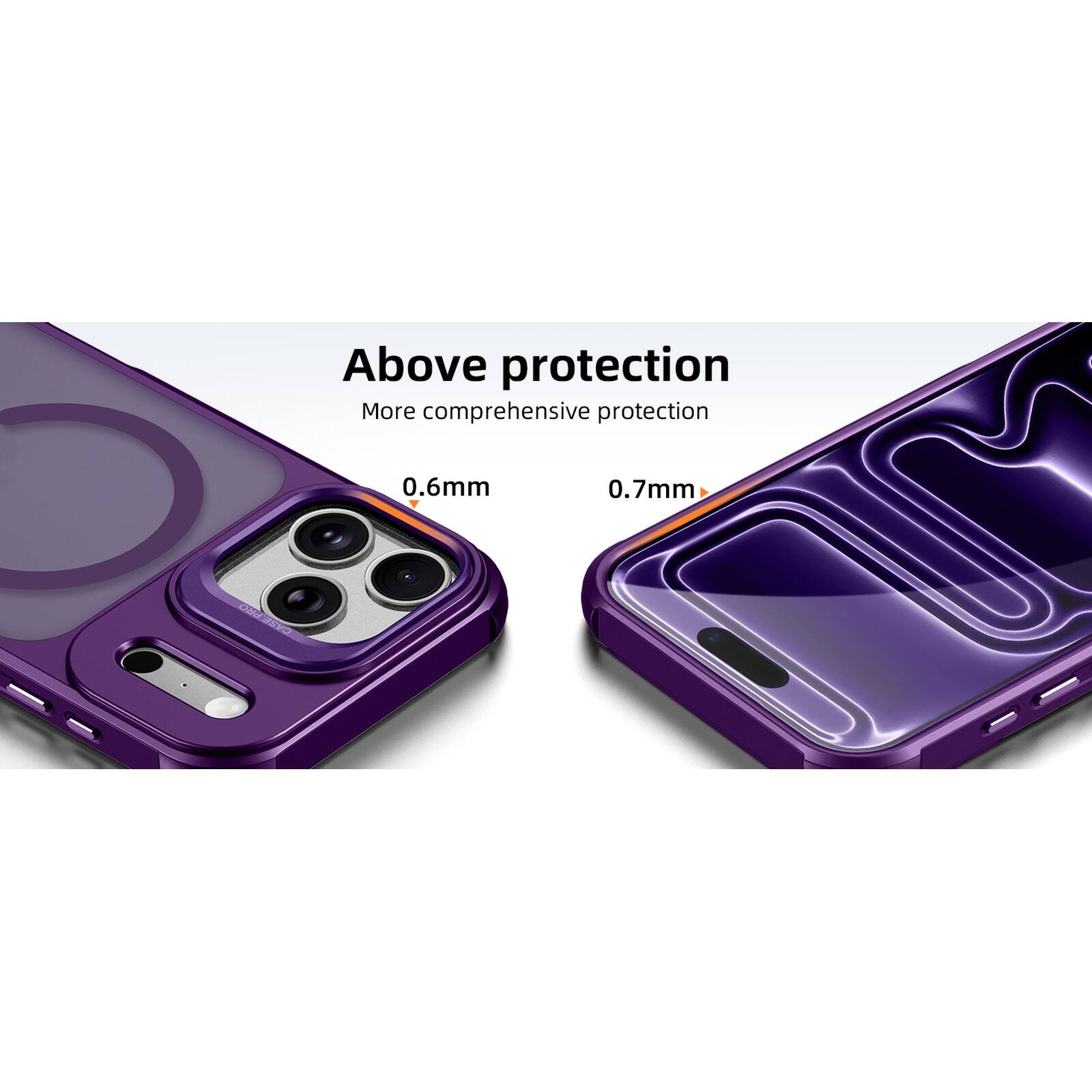 Above protection  
More comprehensive protection  
0.6mm  
0.7mm
