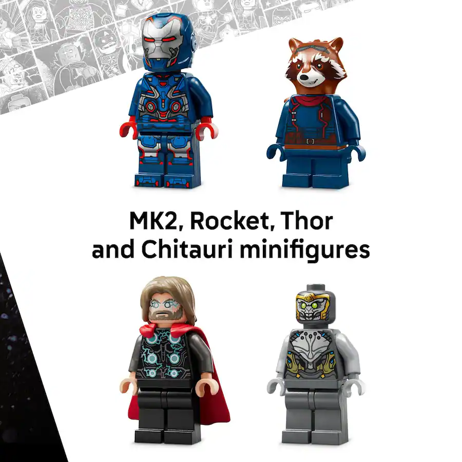 Buildable Rockets LEGO Marvel Avengers: Endgame Thor vs. Chitauri 76322 - Best Buy
