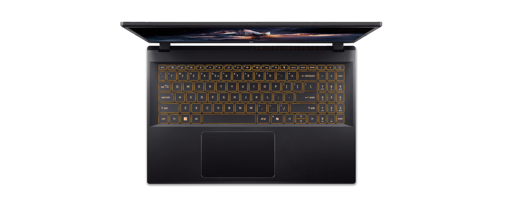 Back. Acer - Nitro V 15 15.6" Core 5 210H 16GB 512GB SSD RTX 4050 Windows 11 Home - Black.