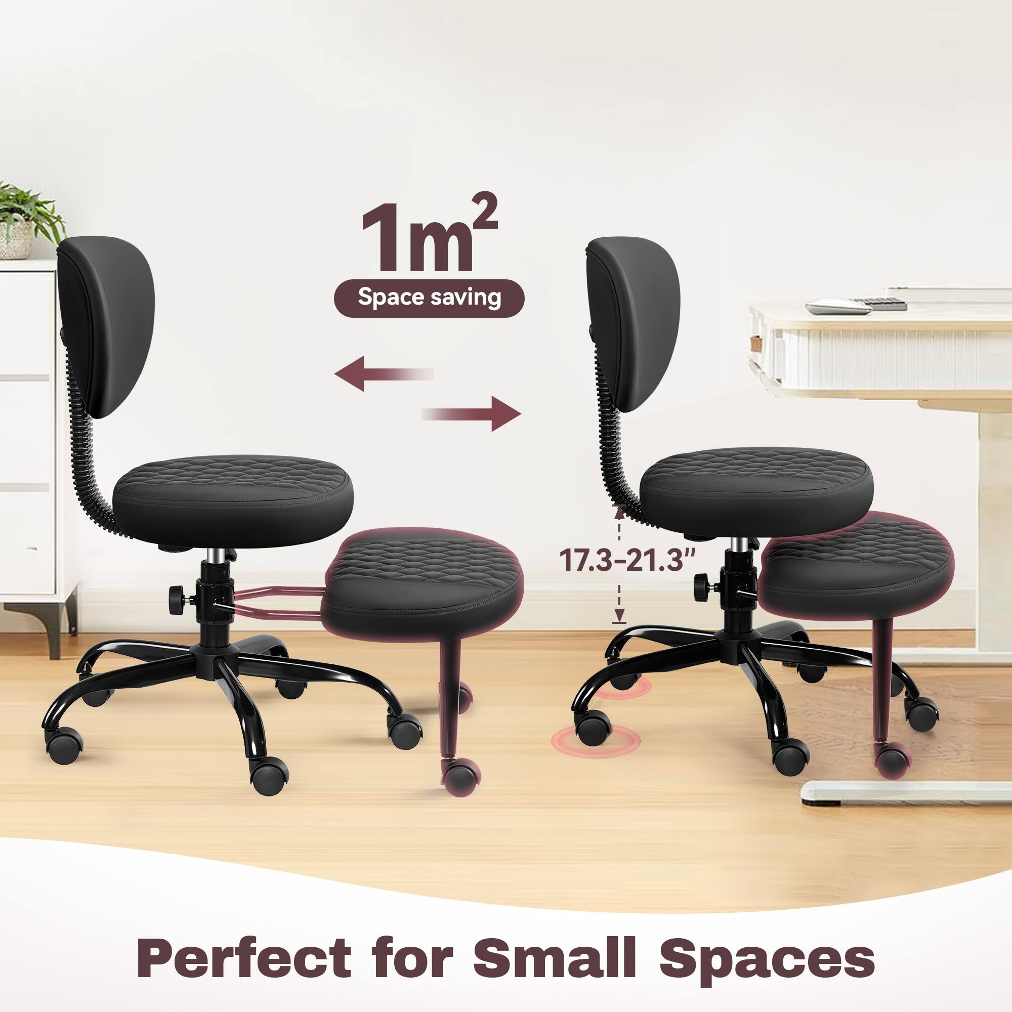 1m² Space saving  
17.3-21.3"  
Perfect for Small Spaces