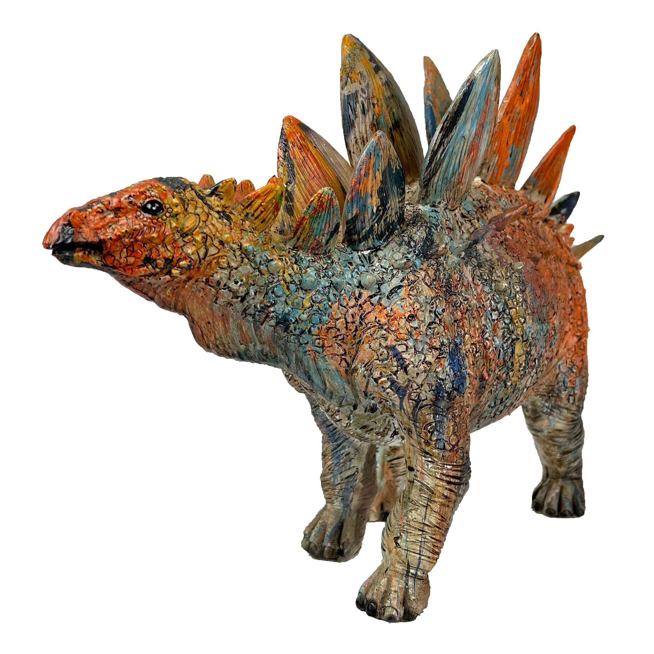 Things2Die4 Colorful Stegosaurus Statue 7.5
