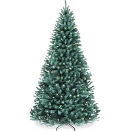 Best Choice Products - Artificial Christmas Tree, 12ft Premium Pre-Lit Spruce Design, Dense Branches - Blue Spruce