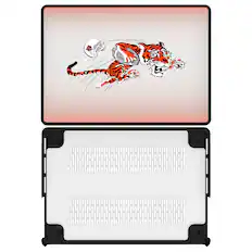 Front. Keyscaper - Cincinnati Bengals Linen MacBook Case - Air 15 in - Multicolor.