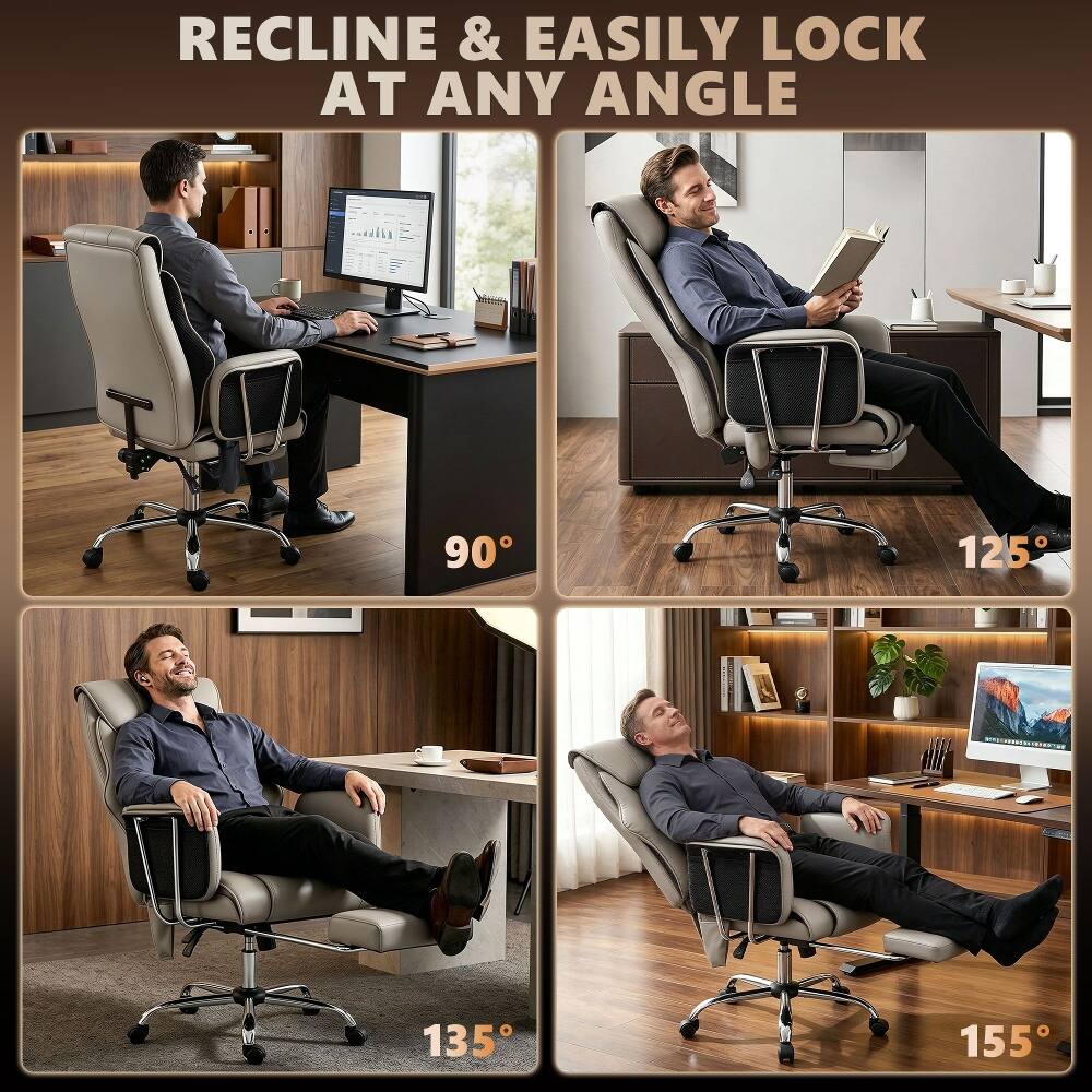 RECLINE & EASILY LOCK AT ANY ANGLE

90°

125°

135°

155°