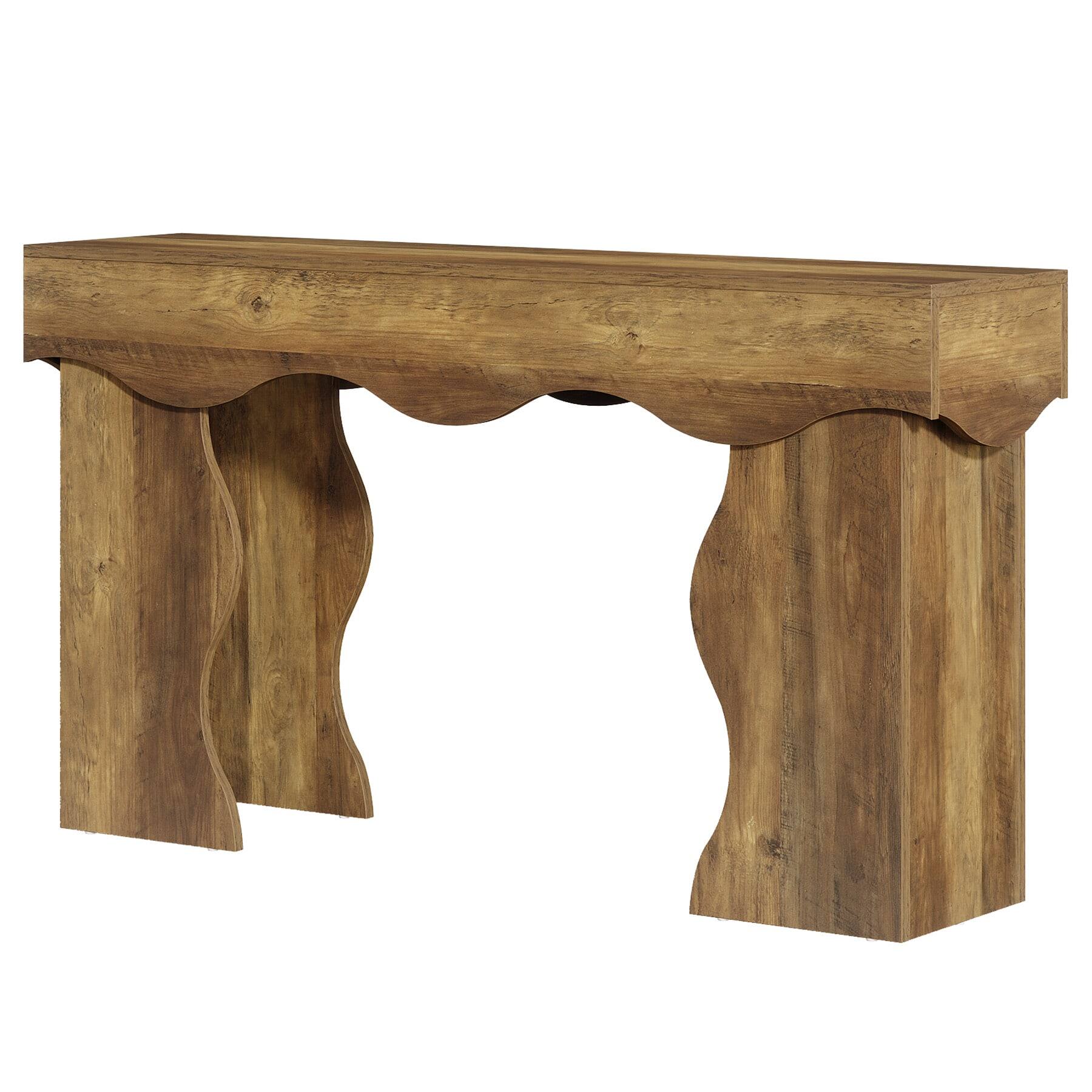 Back. Kadyn - Kadyn Wooden Console Table, Entryway Table, Minimalist Sofa Table for Living Room, Brown - Brown.