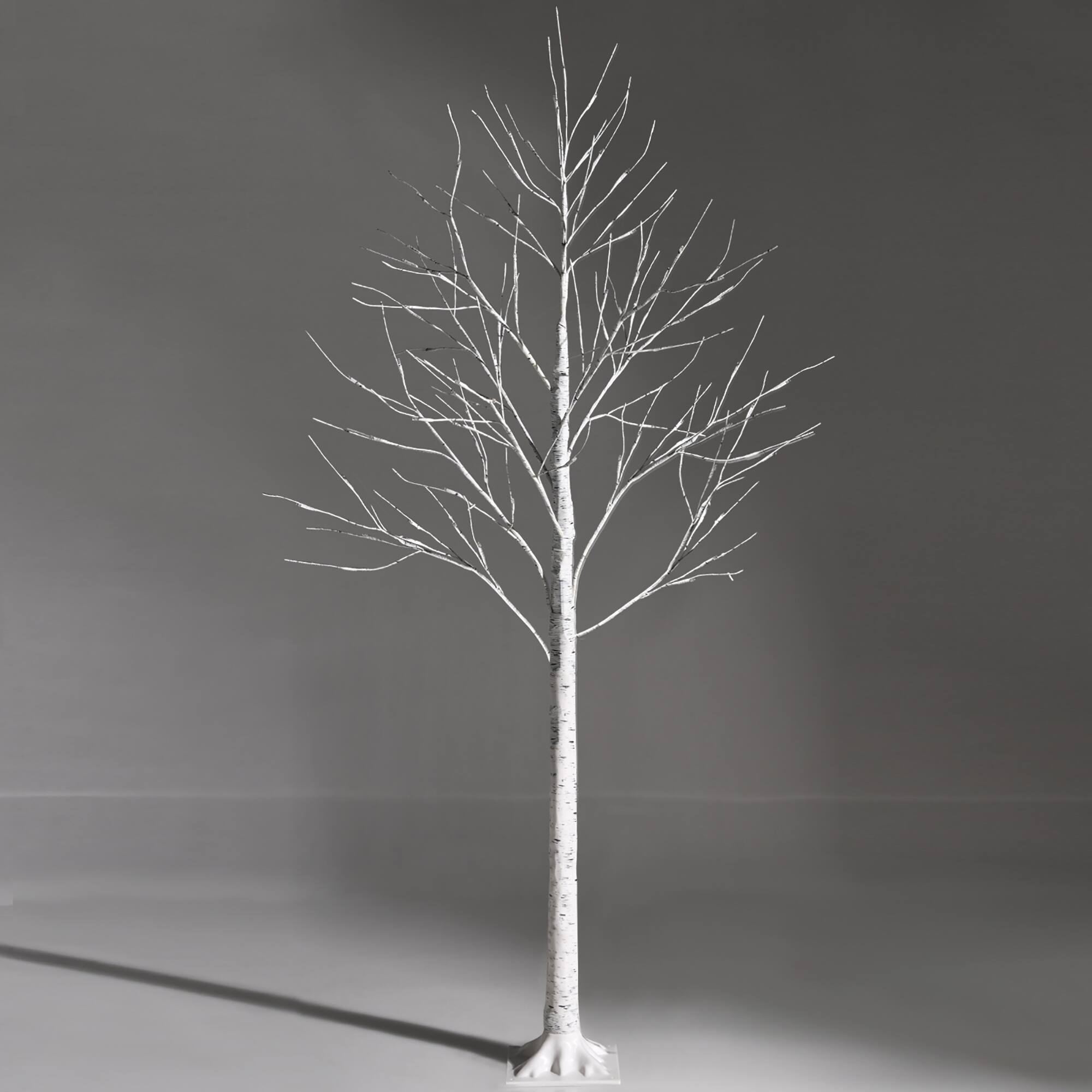 Alt View 19. Costway - 6ft Pre-lit Twig Birch Tree for Christmas Holiday w/96 LED Lights - White.