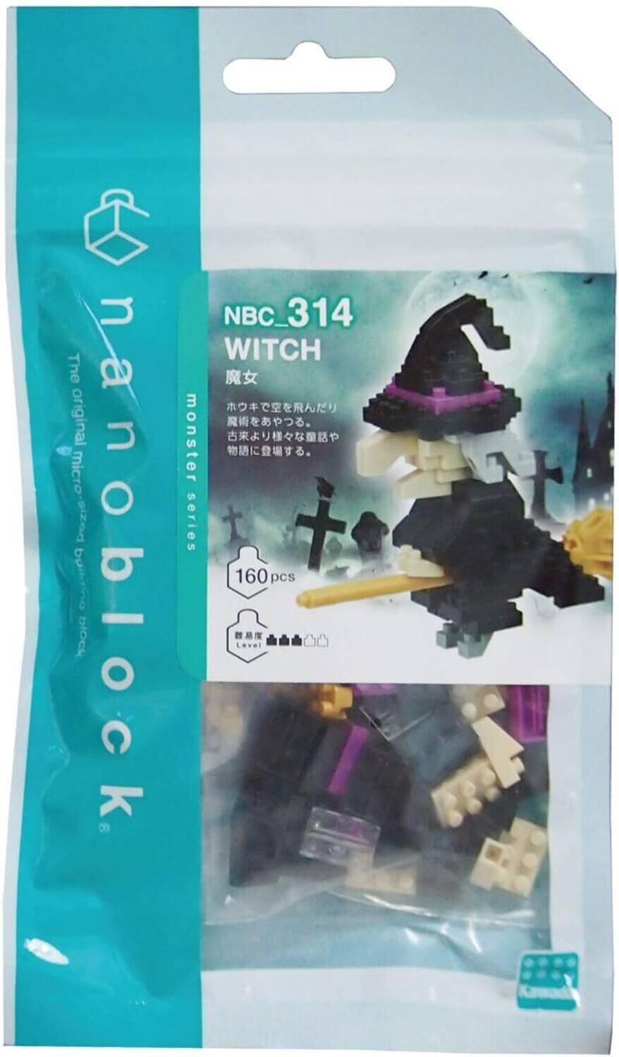 The original micro-sized poliQCo block nanoblock. NBC_314 WITCH monster series 160 pcs. Level