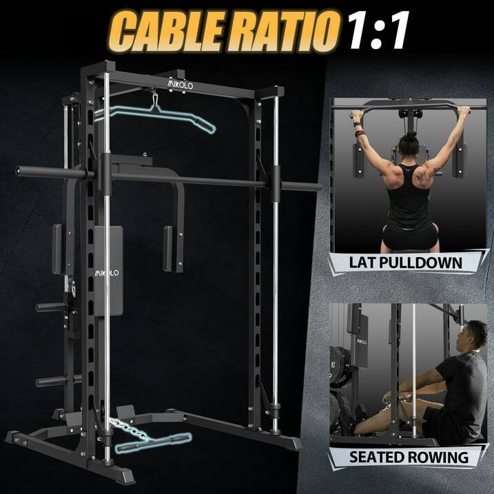 CABLE RATIO 1:1 MIKOLO LAT PULLDOWN SEATED ROWING