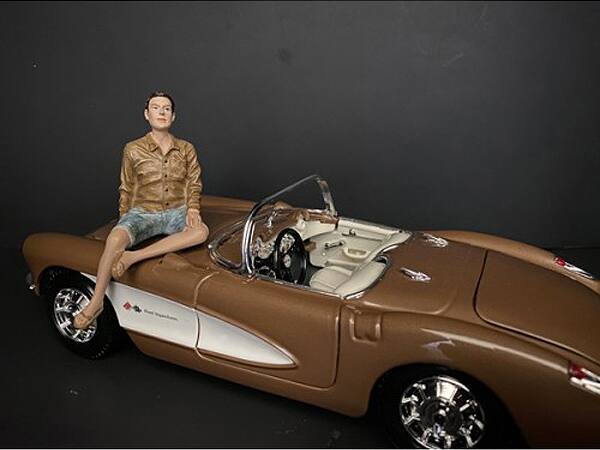 Alt View 1. American Diorama - Seated Couple Release III, 2 piece Figurine Set for 1/18 Scale Models by American Diorama.