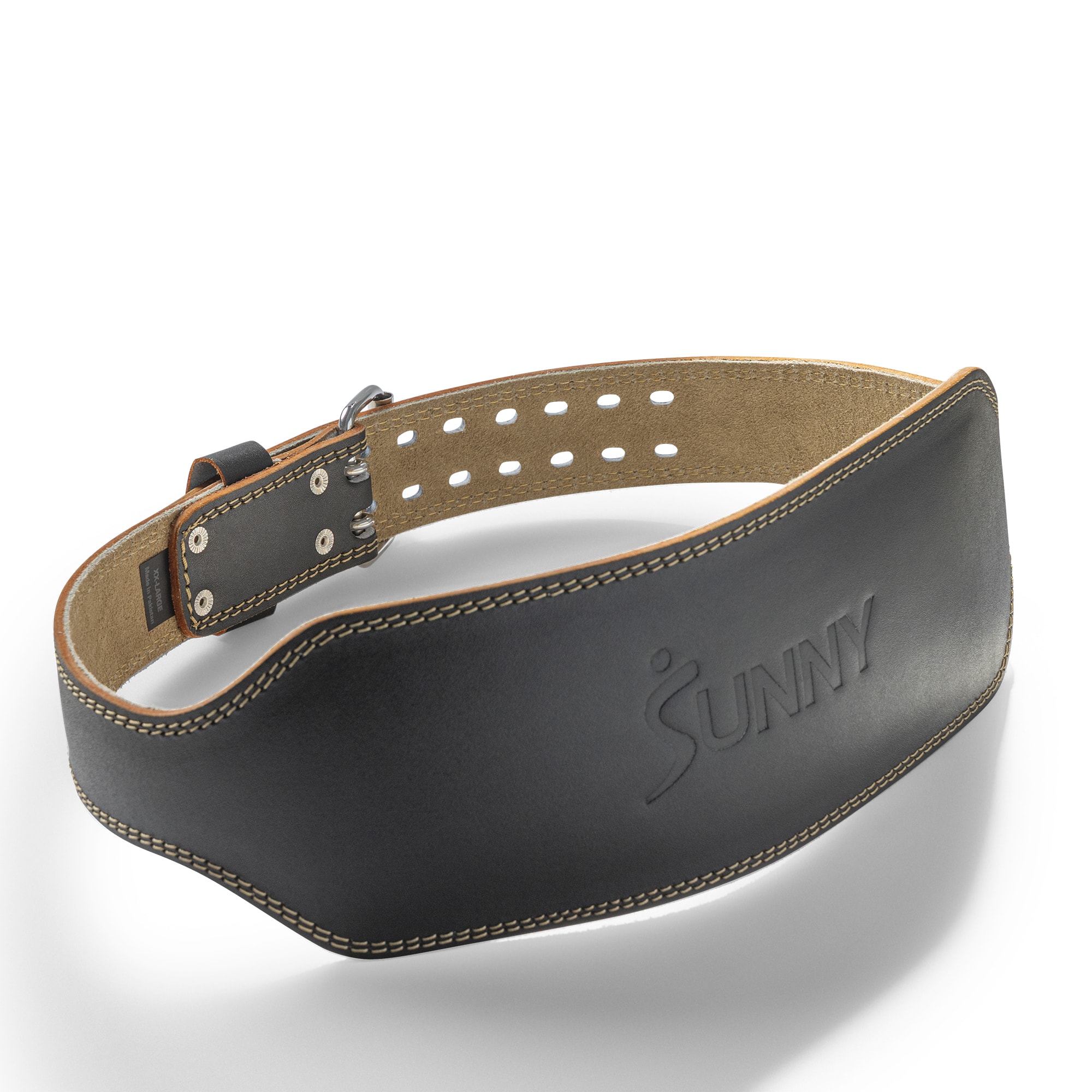 "Sunny Health & Fitness - Heavy-Duty 6"" Leather Weightlifting Belt for Squats, Deadlifts, Powerlifting & Strength Training - Medium - Black" price history on PriceWatchPro