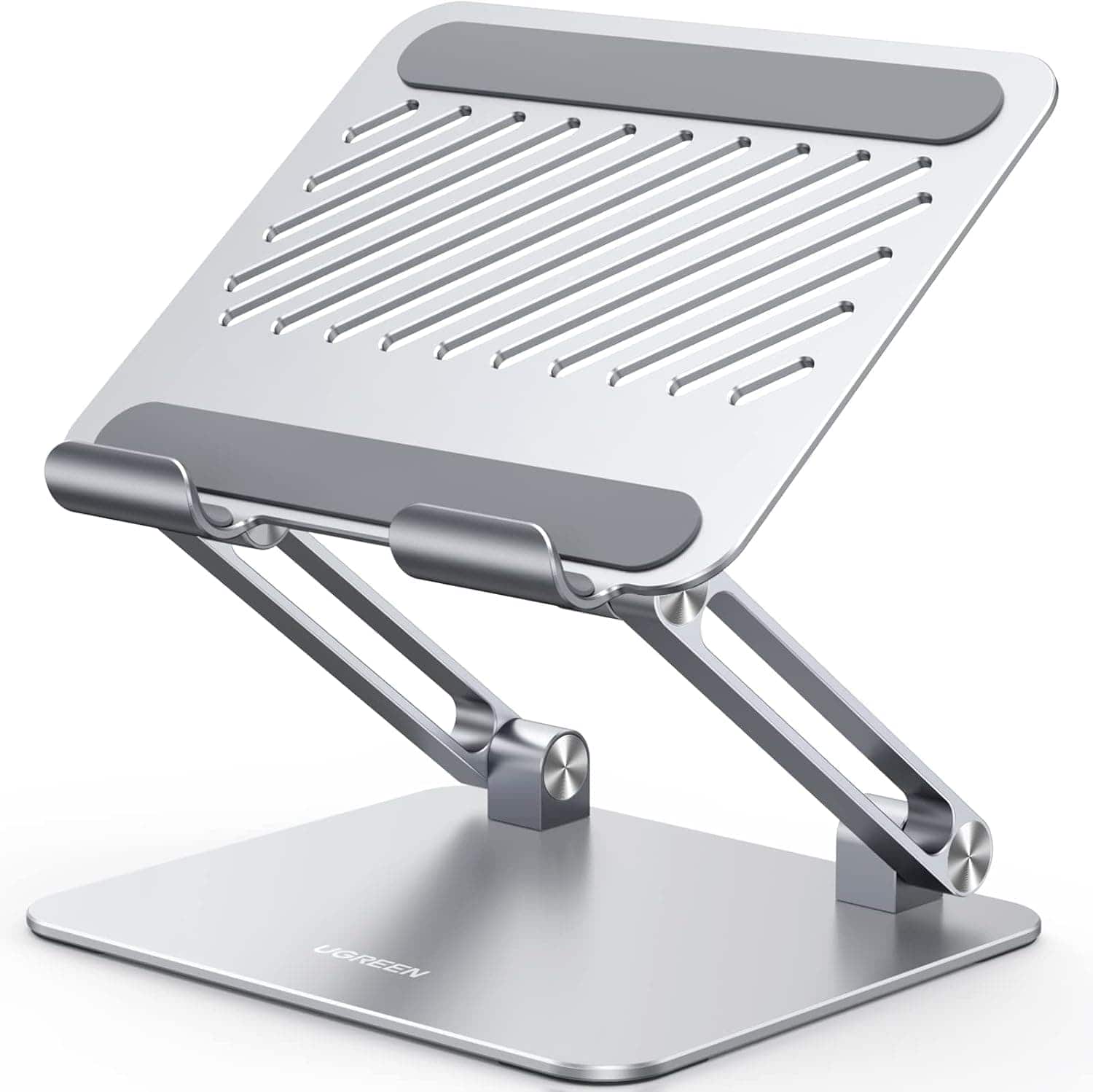 FINEAK - Dual Rod Adjustable Aluminum Tablet Stand - Silver